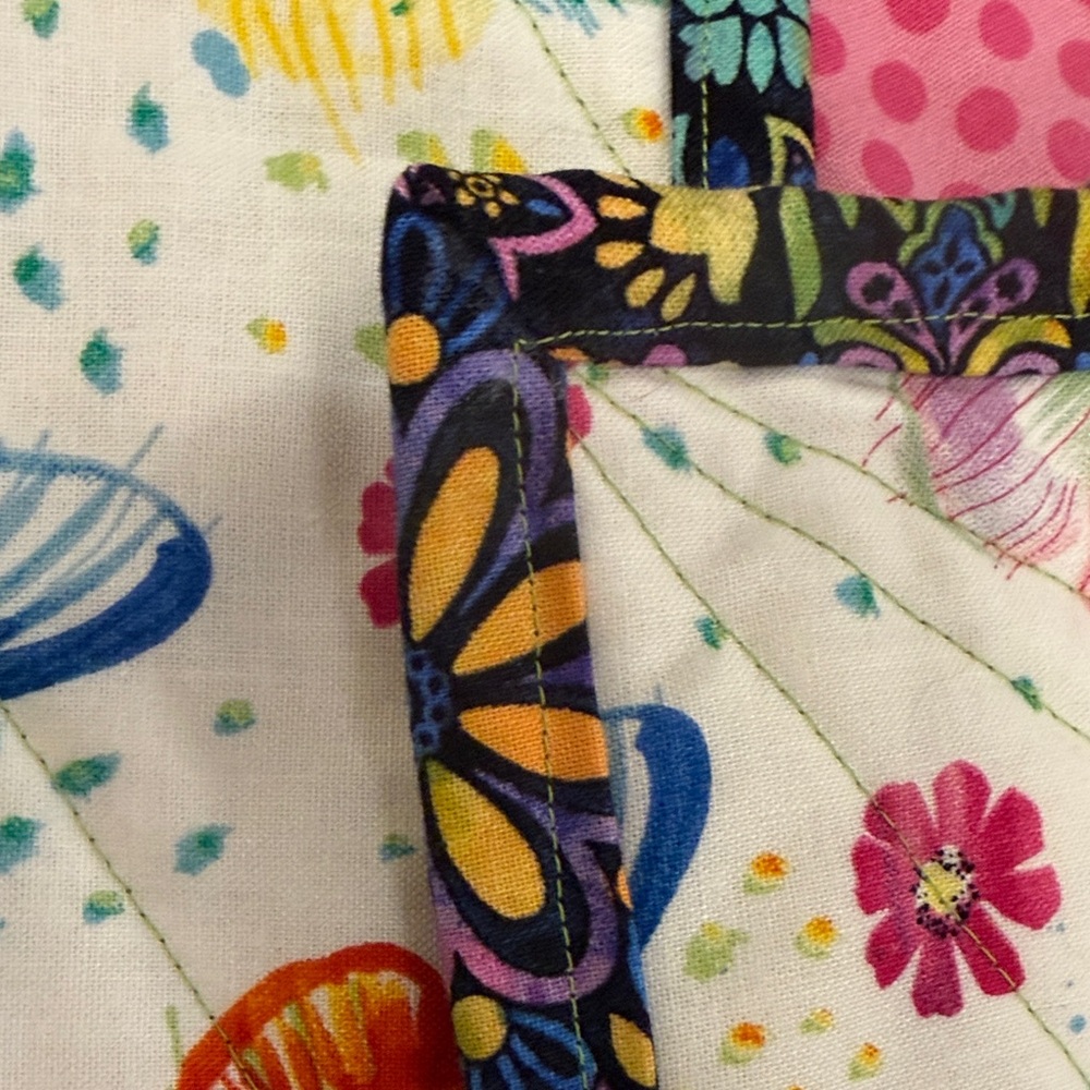 Handmade Colorful Butterfly Quilt - Picture 6 of 7